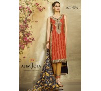 Asim Jofa Luxury Lawn Collection 2016 Original - 03 Pcs Suit AJL5-A